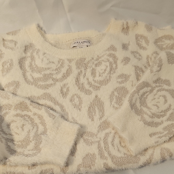 Laura Ashley Cream Textured Sweater - Picture 6 of 6
